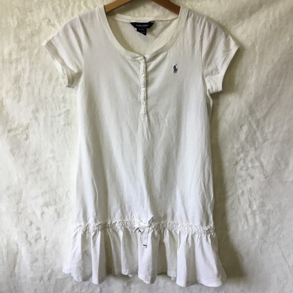 Ralph Lauren Girl White Short-Sleeve Dress